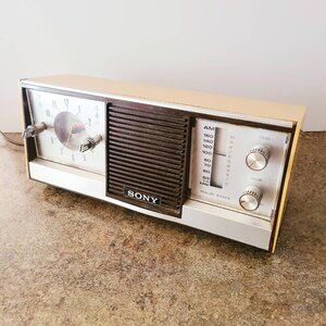 Rare 1971 Sony 8RC-62 Alarm Clock Radio, AM 6 Transistor Radio, Japan, No Work